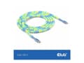 Miniatyrbild 3 av 5: Club 3D - USB-kabel - 24 pin USB-C (hane) till 24 pin USB-C (hane) - 20 V - 3 A - 2 m - beaded cable - blå