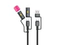 Miniatyrbild 1 av 5: 4smarts 541060, 1 m, USB C, USB C, USB 2.0, 0,48 Gbit/s, Svart, Grå