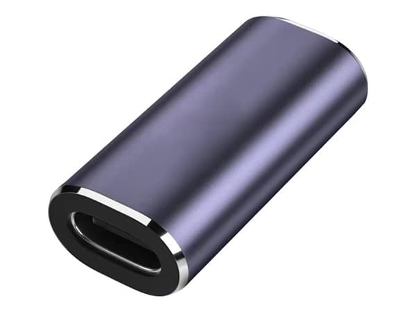 Vision Professional Installation Quality HDMI til HDMI-kobling - LIVSTIDSGARANTI - kobler to USBC-kabler sammen - Super Speed 40 Gbps - 100W strøm -