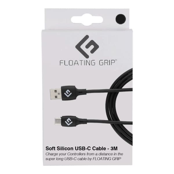 FLOATING GRIP 3M silikoni USB-C-kaapeli (musta)