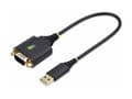 Miniatyrbilde 2 av 5: StarTech.com 1ft (30cm) USB to Serial Adapter Cable, COM Retention, RS232 - USB / seriell-kabel - USB (hann) til DB-9 (hann) skrubar - 30.5 cm - robu
