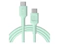 Pikkukuva 1 / 5: USB-C-kaapeli 2m 100W Greencell PowerFlex Fast Charging PD Minttu Vihreä