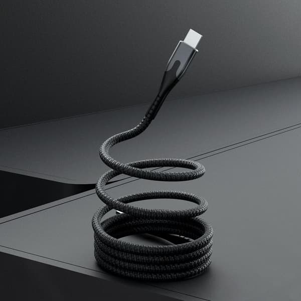 STATIK Magnetisk Kabel Magstack Pro USB-C Til USB-C Sort 2m