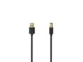 Miniatyrbild 2 av 2: Hama 00201001, 1,5 m, USB A, USB B, USB 2.0, 0,48 Gbit/s, Svart, Silver
