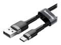 Miniatyrbillede 3 af 5: Baseus Cafule USB 2.0 USB Type-C cable 3m Black Grey
