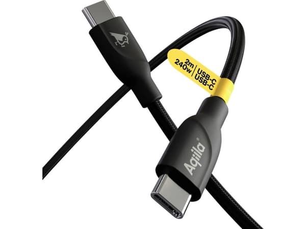 Aqiila Cablebird CB12 USB-C kabel USB 2.0 USB-C® stik 2.00 m Sort AQCBPBICB3BD874