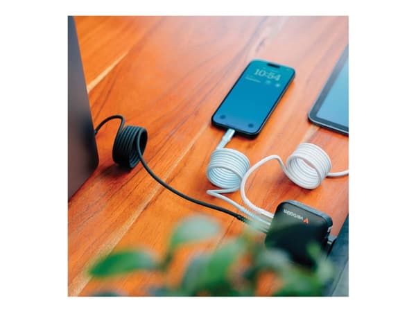 Verbatim Sync and Charge - USB-C / strømkabel - 24 pin USB-C (hann) til 24 pin USB-C (hann) - 1.2 m - svart