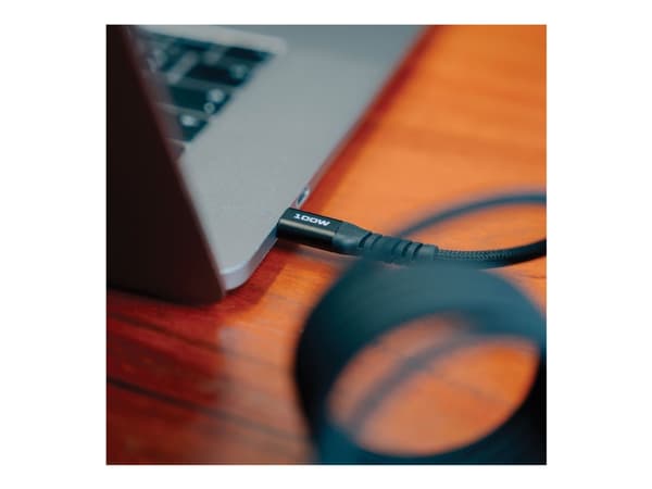 Verbatim Sync and Charge - USB-C / strømkabel - 24 pin USB-C (hann) til 24 pin USB-C (hann) - 1.2 m - svart