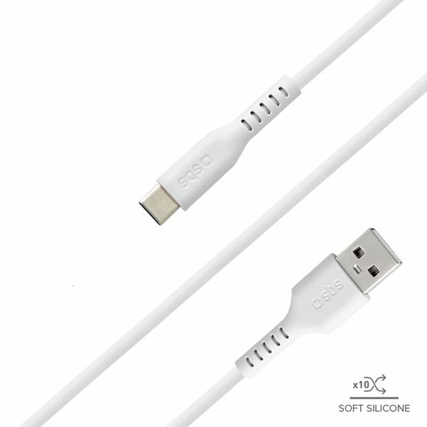SBS USB-A - USB-C Kabel 1.5m - Vit