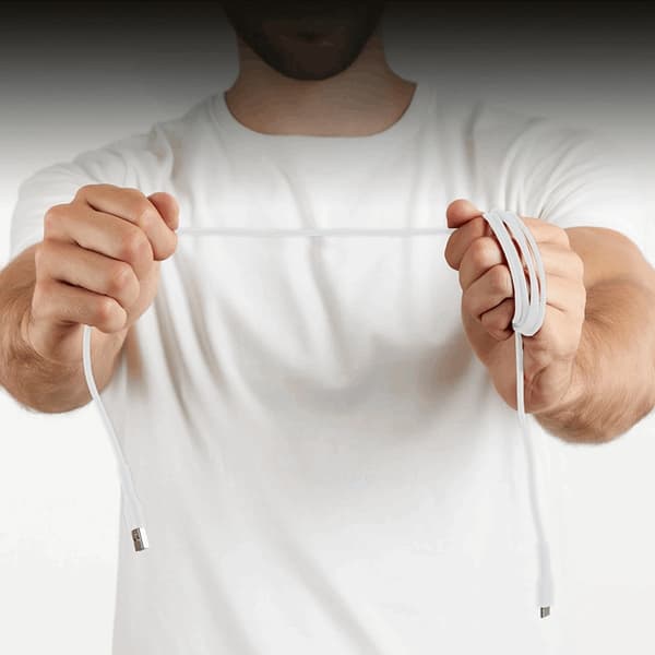 SBS USB-A - USB-C Kabel 1.5m - Vit