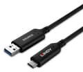 Miniatyrbild 3 av 5: Lindy 43396, 25 m, USB A, USB C, USB 3.2 Gen 1 (3.1 Gen 1), 5 Gbit/s, Svart