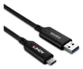 Miniatyrbild 4 av 5: Lindy 43396, 25 m, USB A, USB C, USB 3.2 Gen 1 (3.1 Gen 1), 5 Gbit/s, Svart