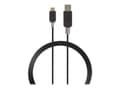 Miniatyrbild 1 av 2: Nedis - USB-kabel - 24 stift USB-C (han) till USB typ A (han) - USB 3.0 - 1 m - antracit (sort)