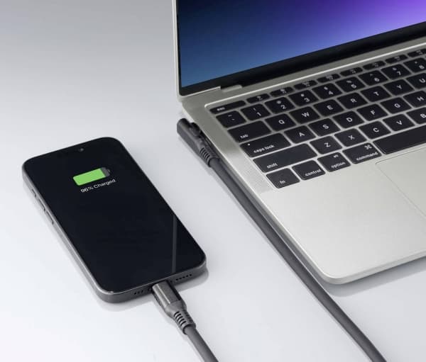 Renkforce USB-C kabel USB4™ USB-C® stik 1.00 m Sort 8K UHD, Magnetisk stik RF-6438138