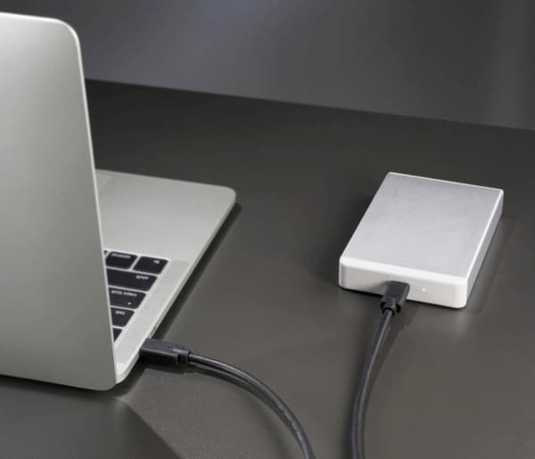 Renkforce RF-5501100, 0,5 m, USB C, USB C, USB 3.2 Gen 2 (3.1 Gen 2), 20 Gbit/s, Sort