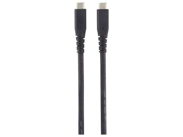 Renkforce RF-5501100, 0,5 m, USB C, USB C, USB 3.2 Gen 2 (3.1 Gen 2), 20 Gbit/s, Sort