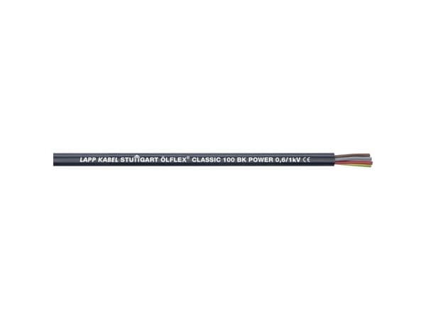 Lapp ÖLFLEX CLASSIC 100 BK 0,6/1 kV, Svart, PVC, 29 kg/km, 112 kg/km, 4000 V, 1 mm ²