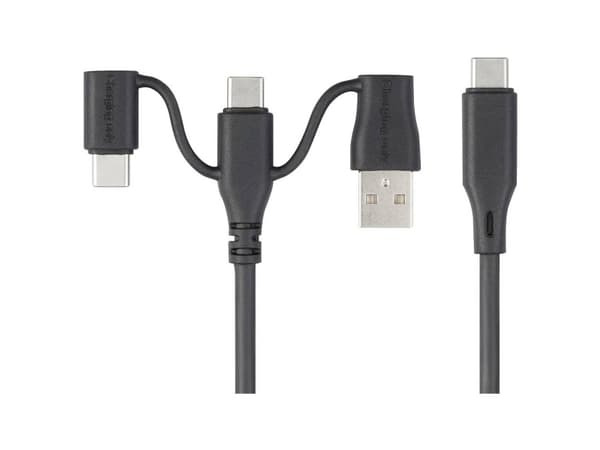 Renkforce RF-6615910, 3 m, USB C, USB C, USB 2.0, Svart