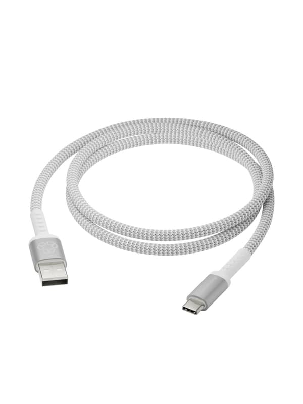 dbramante1928 Re-Charge Pro flettet kabel - USB-A til USB-C, 1,2 m - hvid