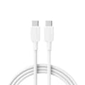 Miniatyrbild 2 av 2: Anker USB-C till USB-C-kabel (3 ft, 240 W, flätad) - Vit