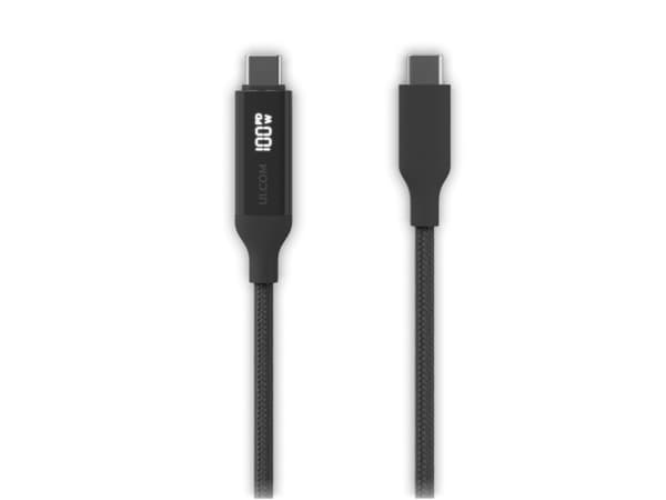 Ubiquiti UACC-Cable-USB-100W-2M-BK, 2 m, USB C, USB C, 0,48 Gbit/s, Svart, Grå