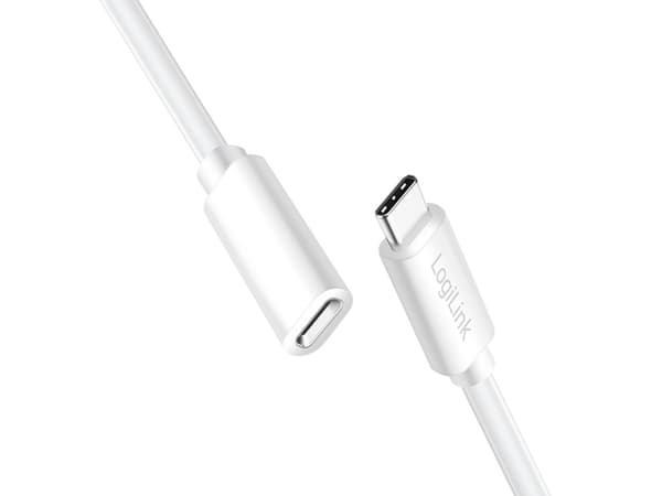 LogiLink CU0221, 2 m, USB C, USB C, USB 2.0, 0,48 Gbit/sek, Vit