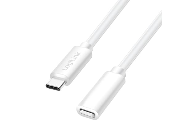 LogiLink CU0221, 2 m, USB C, USB C, USB 2.0, 0,48 Gbit/sek, Vit
