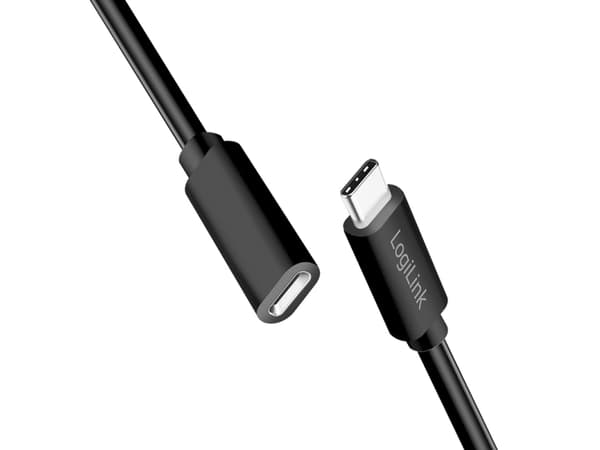LogiLink CU0211, 2 m, USB C, USB C, USB 2.0, 0,48 Gbit/s, Svart