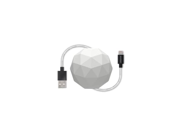 Usbepower COSMO Lightning - 1,2m Lightning kabel - Baltas