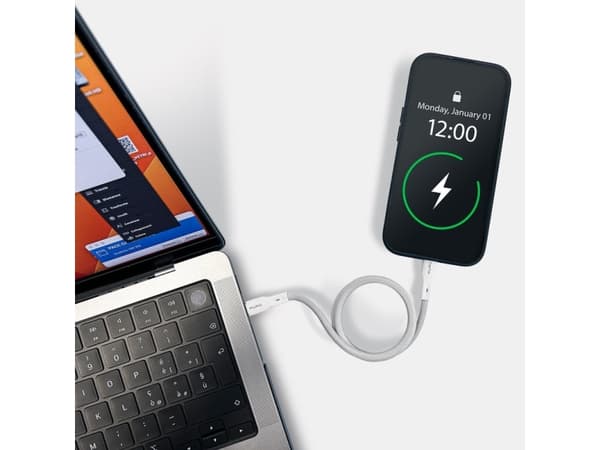PURO PUCUSBCUSBCMAGWHI, 1 m, USB C, USB C, USB 3.2 Gen 2 (3.1 Gen 2), 20 Gbit/sek, Vit