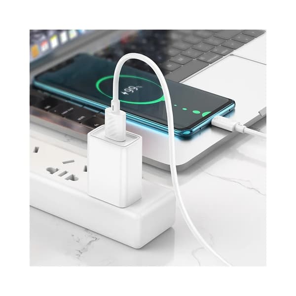Hoco USB-A Till USB-C Kabel 1m - Vit