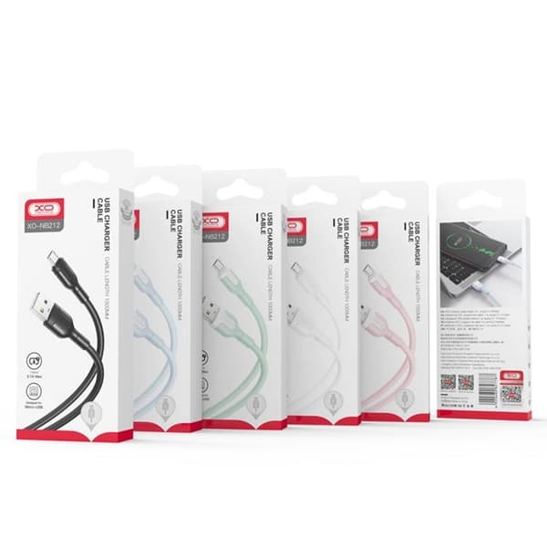 XO USB-A Till Lightning Kabel 1m 2.1A NB212 - Grön