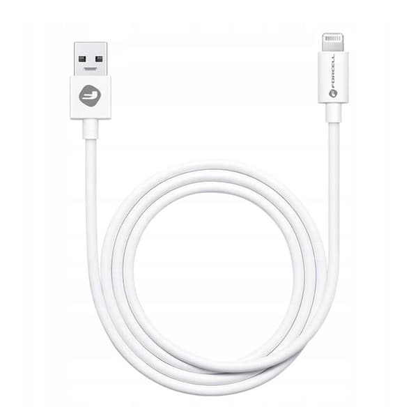 Forcell USB A to Lightning Kabel 8-Pin 1A C316 TUBE - Vit