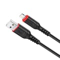 Miniatyrbild 1 av 5: Hoco USB-A till Lightning 2.4A 3m Kabel X59 - Svart