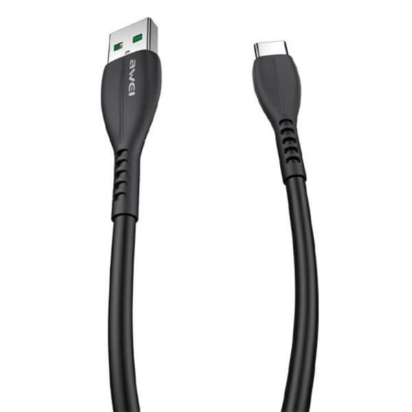 Awei USB-A Till USB-C 1m Kabel CL-115T - Svart