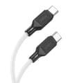 Miniatyrbild 1 av 4: HOCO USB-C - USB-C Kabel 1m 60W 3A X90 - Vit