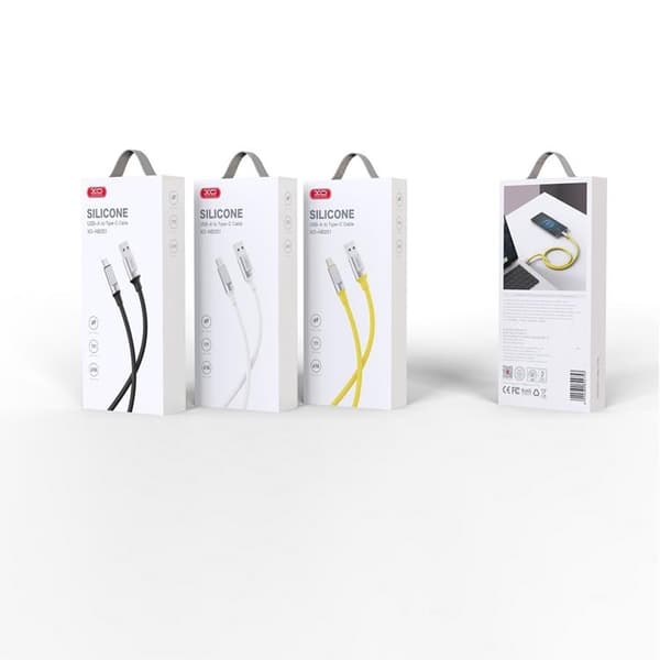 XO USB-A Till USB-C Kabel 1m 6A NB251 - Gul