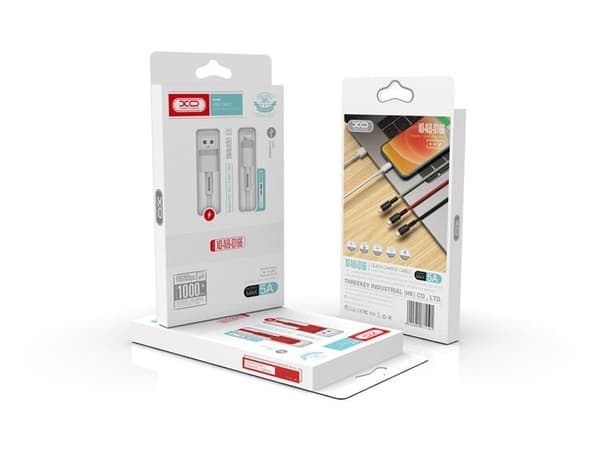 XO USB-A Till USB-C Kabel 1m 5A NB-Q166 - Röd