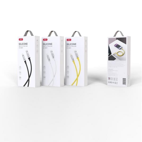 XO USB Till Lightning 1m Kabel 6A NB251 - Svart