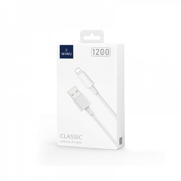 WiWU USB-A Till USB-C Kabel 5A Classic Series - Vit