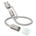 Miniatyrbild 2 av 5: Hoco LED-ljus Till USB-A/USB-C Kabel Adapter UA38C - Guld