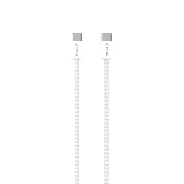 Devia USB-C Till USB-C 60W 1m Kabel 3A Smart EC325 PD - Vit