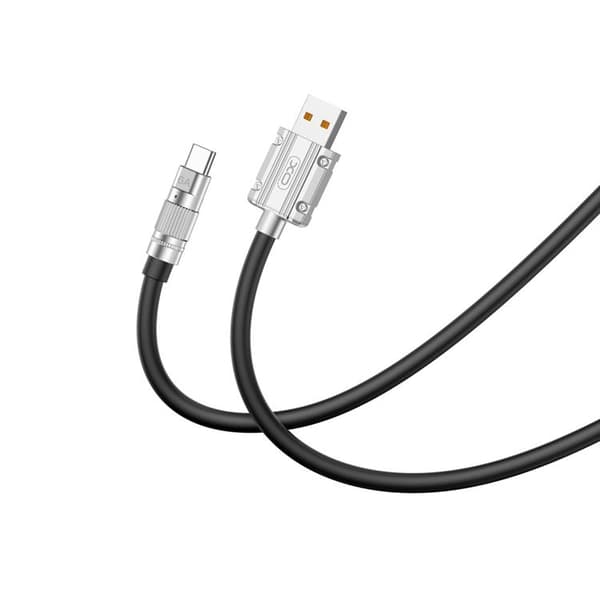 XO USB Till USB-C 1.2m Kabel 6A NB227 - Svart