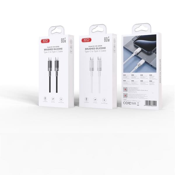 XO USB-C Till USB-C Kabel 60W 1m NB-Q282B - Svart