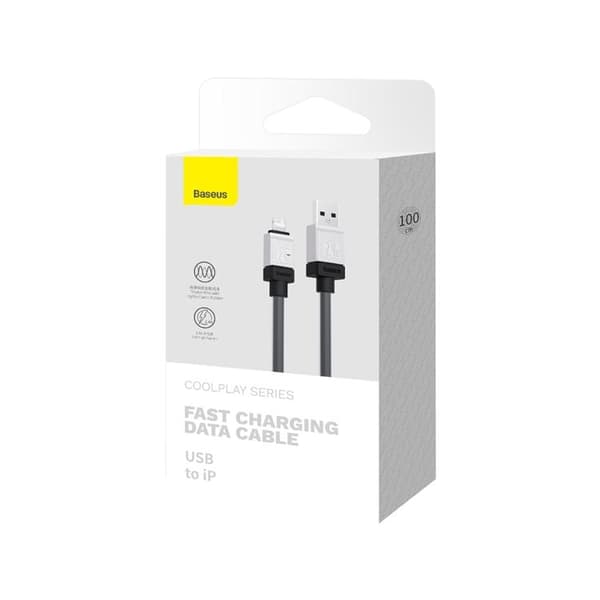 Baseus USB Till Lightning 1m Kabel 2.4A CoolPlay - Svart