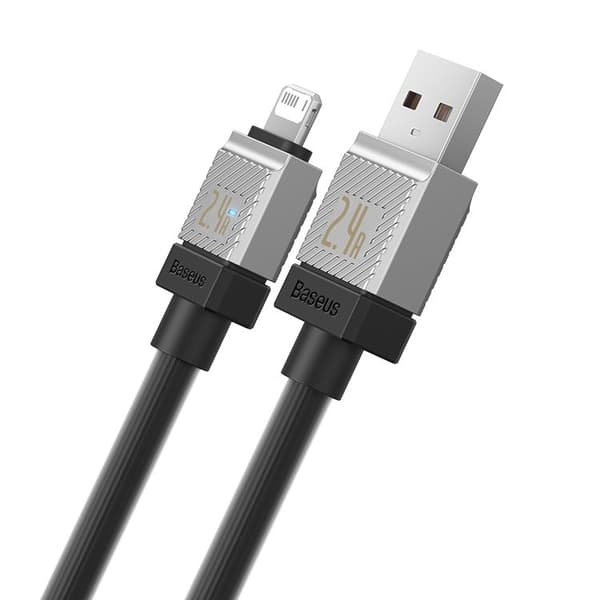 Baseus USB Till Lightning 1m Kabel 2.4A CoolPlay - Svart