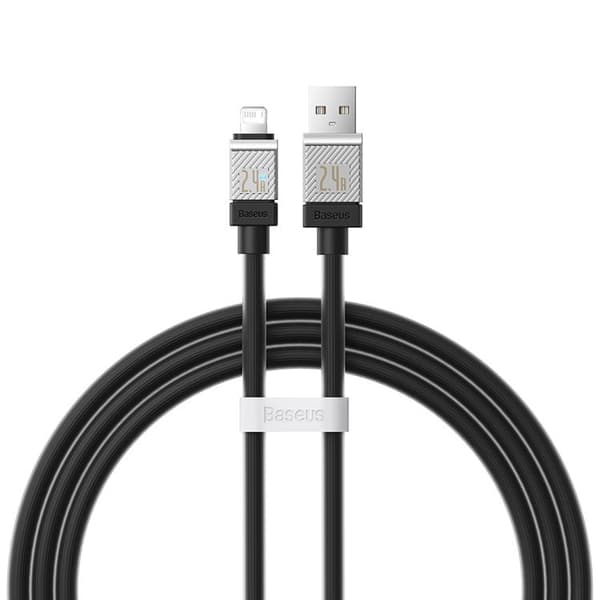 Baseus USB Till Lightning 1m Kabel 2.4A CoolPlay - Svart