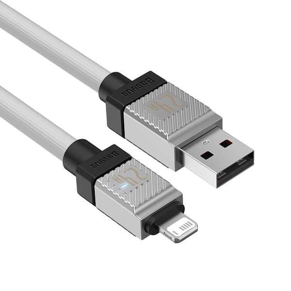 Baseus USB Till Lightning 1m Kabel 2.4A CoolPlay - Vit