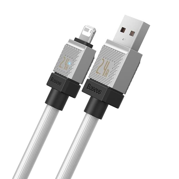 Baseus USB Till Lightning 1m Kabel 2.4A CoolPlay - Vit