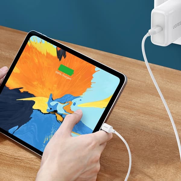 Ugreen USB-C Till USB-C PD QC AFC 1m Kabel - Vit